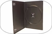 DVD Covers - SINGLE - 7mm - 100x (BLACK)